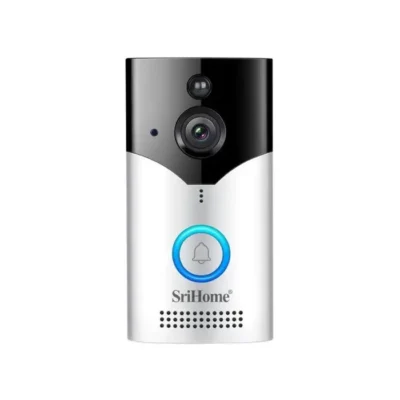 კარების გადამცემი (doorbel) SriHome DH054+DH002 4MP HD Smart WiFi Video PIR Visual Doorbell Set(EU Plug) EDA008604501A