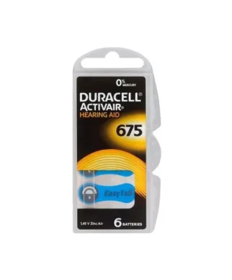 სმენის აპარატის ცალი 675 - 6BL DURACELL ACTIVAIR BATERIE.DO.APA.SLU.
