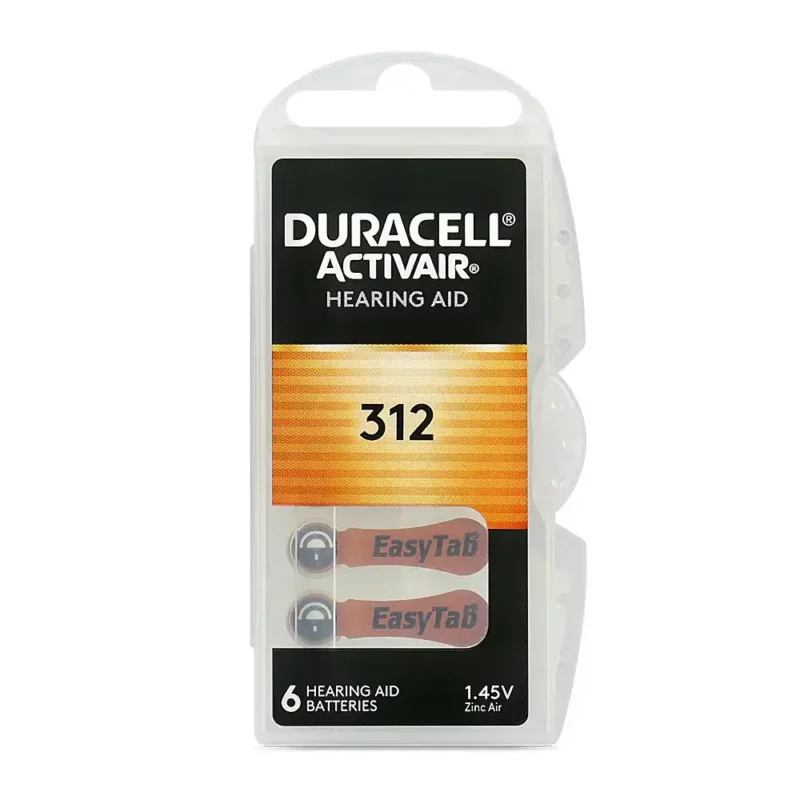 სმენის აპარატის ცალი 312 - 6BL DURACELL ACTIVAIR BATERIE.DO.APA.SLU.