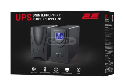უწყვეტი კვების წყარო 2E ED2000, 2000VA/1200W,LED, 2xSchuko