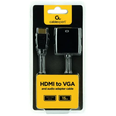 ადაპტერი: Gembird A-HDMI-VGA-03 HDMI to VGA and audio adapter