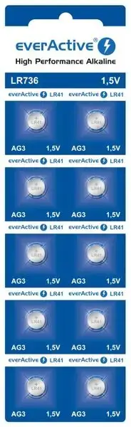 ლემენტი ცალი G3 10BL everActive Alkaline LR736