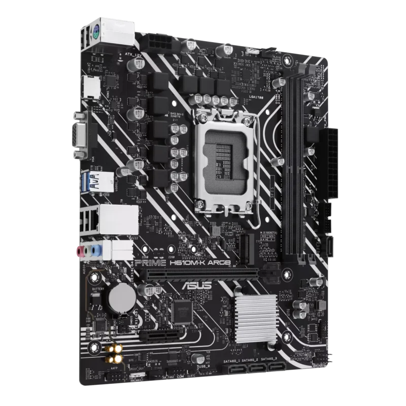 3ASUS Motherboard PRIME H610M-K s1700 H610 2xDDR5 M.2 HDMI D-Sub mATX