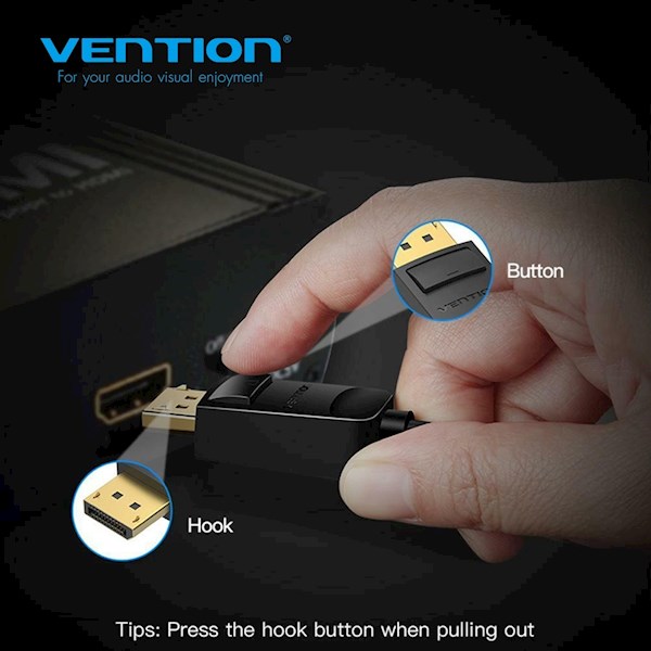 ადაპტერი VENTION HBFBB DP to VGA Converter 0.15M Black
