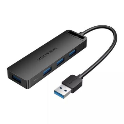 ადაპტერი USB გამავრცელებელი VENTION CHBBD 4 Ports USB 3.0 HUB 0.5M Black