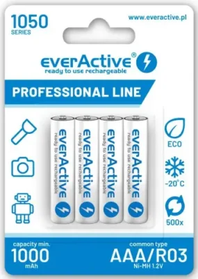 დასამუხტი ელემენტი R03 AKU 4BL everActive 1050 professional line