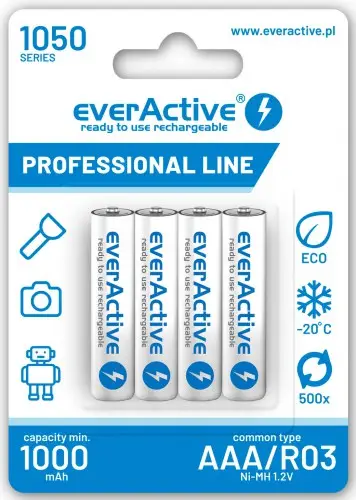 დასამუხტი ელემენტი R03 AKU 4BL everActive 1050 professional line