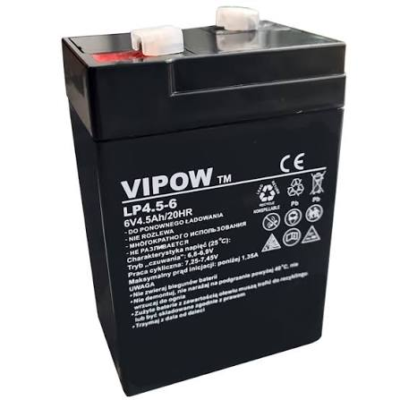 აკუმლატორი სასწორი akumulator żelowy AGM Vipow 6V 4,5Ah