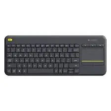 +KB2701B Logitech K400 Plus 2.4GHz Wireless Touch Control Keyboard, Wireless Range: 10m (Black)