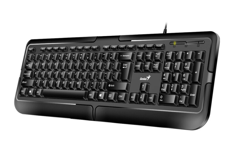 კლავიატურა KB-118 II, Genius, Wired Classic Keyboard, USB, with plam rest