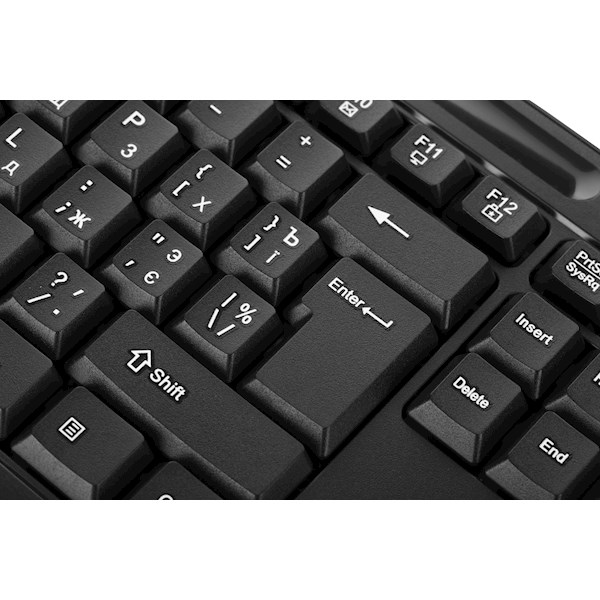 კლავიატურა 2E Keyboard KM1040 USB Black