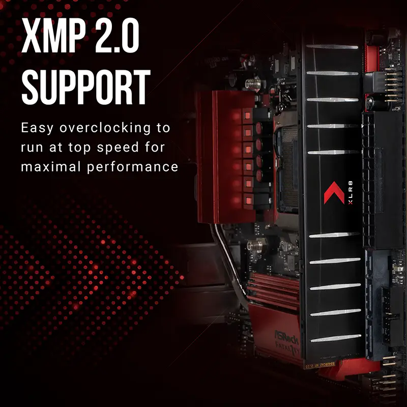 +ოპერატიული მეხსიერება PNY Low Profile 16GB (2x8GB) RAM DDR4 kit 3600MHz CL18