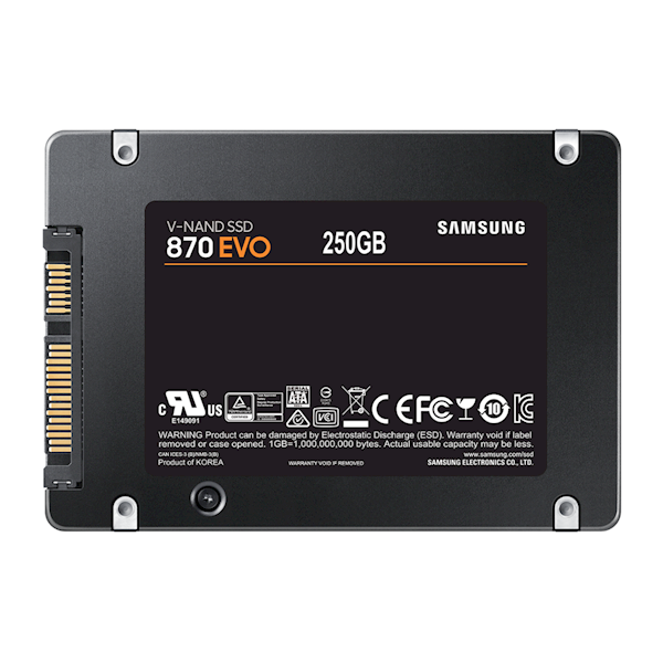 MZ-77E250BW Samsung SSD 870 EVO 250GB SATA III 2,5"