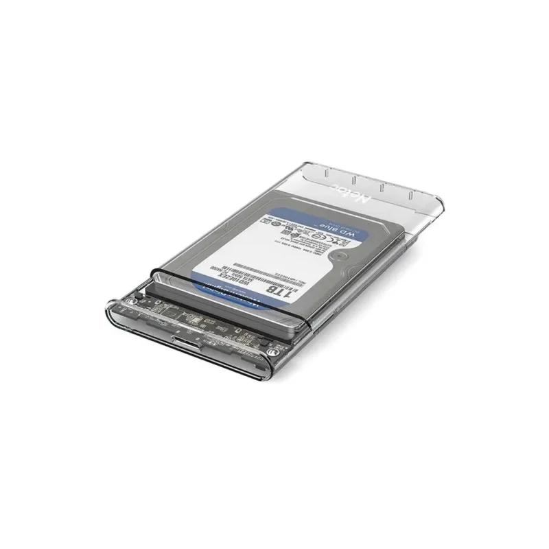 USB to SATA გადამყვანი , WH11, NETAC, 2.5 SATA to USB3.0 External HDD/SSD Case,USB3.0 A to B cable.