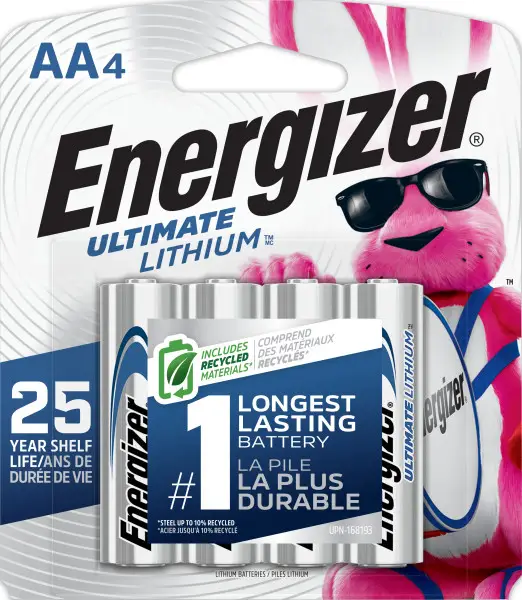 ელემენტი AA ლითიუმის - EL91 10PAK R6 ENERGIZER LITOWA ULTIMATE 10.5v LITHIUM AA