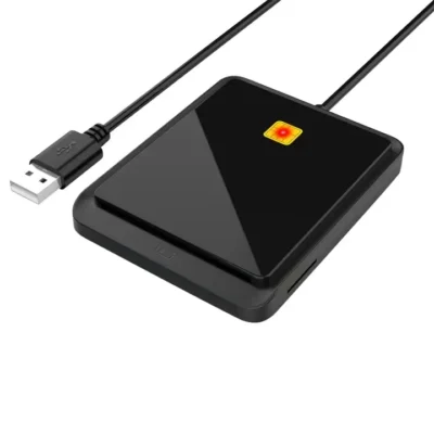 ქარდრიდერი ბარათების წამკითხავი Rocketek CR317 USB 2.0 SIM / ID / CAC Smart Card 2 in 1 Card Reader (Black) PC2172B