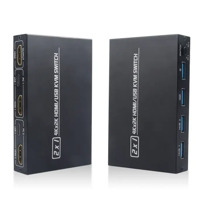 კვმ სვიჩი AM-KVM201CL 2x1 4Kx2K HDMI / USB / KVM Switch PC2636