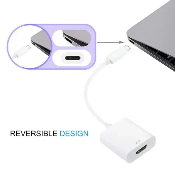 კაბელი S-HDMI-0046 15cm USB-C / Type-C 3.1 Male to HDMI Female Adapter Cable, For Macbook 12 inch / Chromebook Pixel 2015