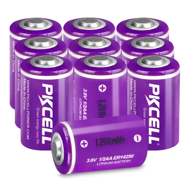 ელემენტი PKCELL ER14250 3.6V 1/2AA Size Batteries 1200mAh