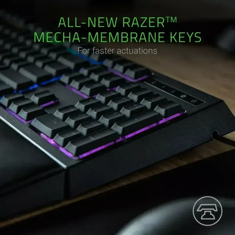 +Razer Ornata Chroma Gaming Keyboard: Chroma RGB Lighting - Individually Backlit Keys - Detachable Plush Wrist Rest - Programmable