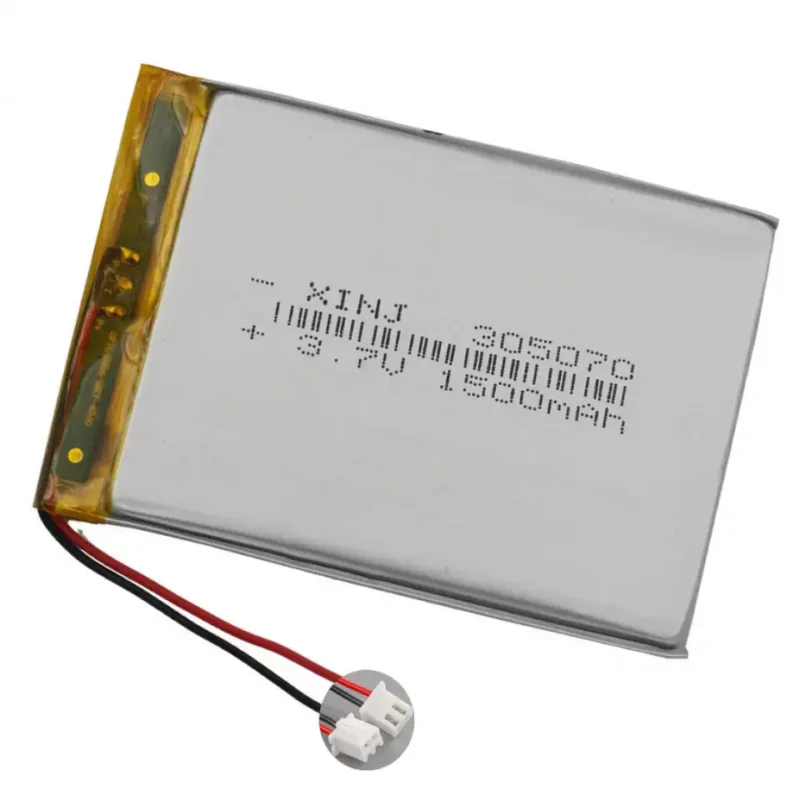 ლითიუმ პოლიმერული აკუმულატორი 3,7v/1500mah. 803450 3.7V 1500mAh with pcb and wire