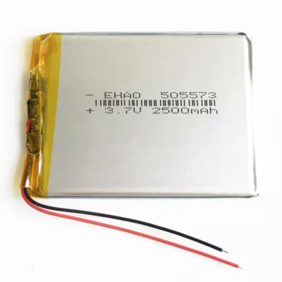 ლითიუმ პოლიმერული აკუმულატორი 3,7v/2500mah. 505060 3.7V 2500mah with pcb and wire
