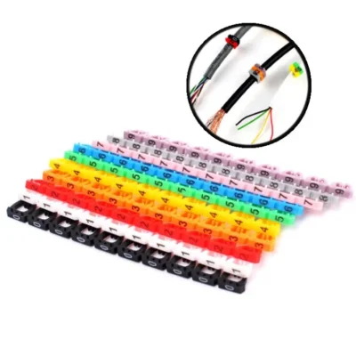 კაბელის ნუმერაცია S-PC-0903 100PCS Label Mark RJ45 RJ11 RJ12 Color Cable