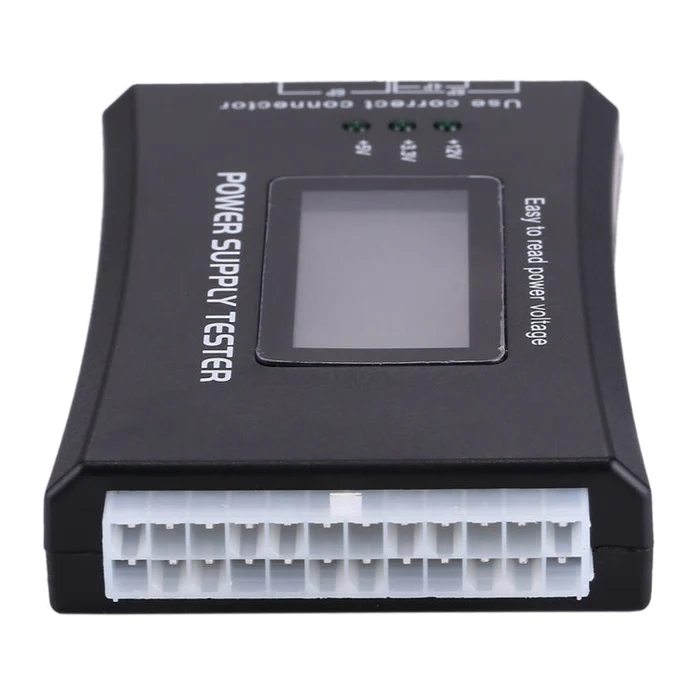 კვების ბლოკის ტესტერი S-PC-0922 Digital LCD Display PC Computer 20/24 Pin Power Supply Tester