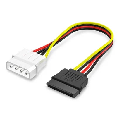 გადამყვანი 4 Pin IDE to Serial ATA SATA Power Cable Adapter (15cm), Material: Al+Mg
