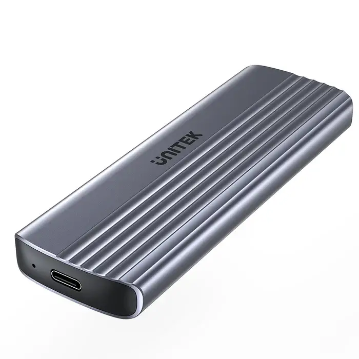 m2 NVME SSD to USB 3.1 / Type-c ადაპტერი , S1241B01, UNITEK, USB-C 10Gbps to NVMe M.2 SSD Enclosure.
