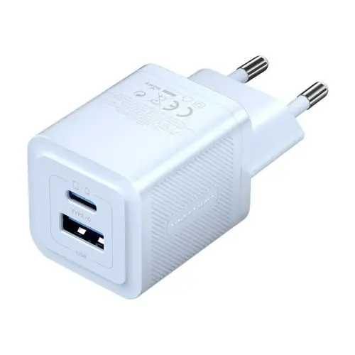 VENTION FEQL0-EU 2-Port USB (C + A) GaN Charger (30W/30W) EU-Plug Blue