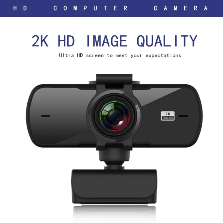 ვებკამერა SYA0013314 C5 4 Million Pixel Auto Focus 2K Full HD Webcam 360 Rotation USB Driver-free Live Broadcast with Mic