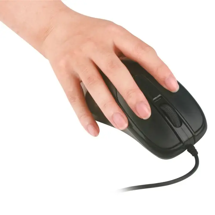 მაუსი PS2 3 Buttons Wired Optical Office Desktop Notebook Gaming Mouse