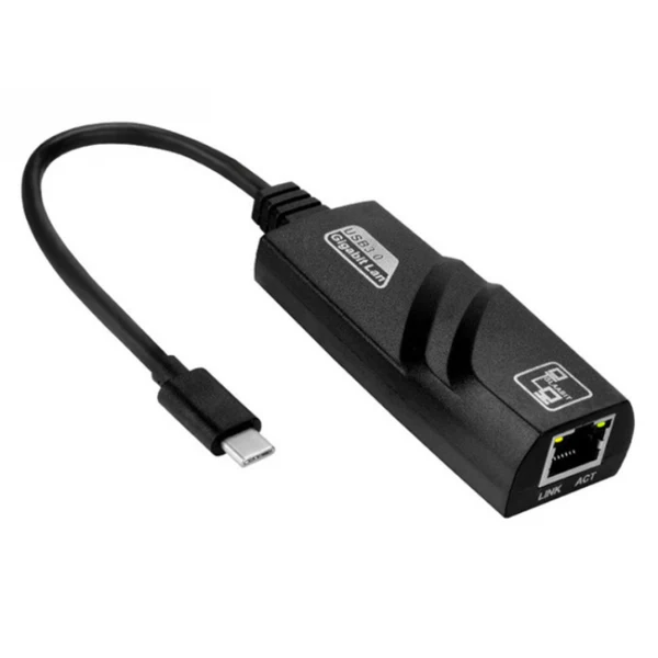 გარე ქსელის ბარათი JSM 1000 Mbps USB-C / Type-C to RJ45 Ethernet Adapter Network Cable