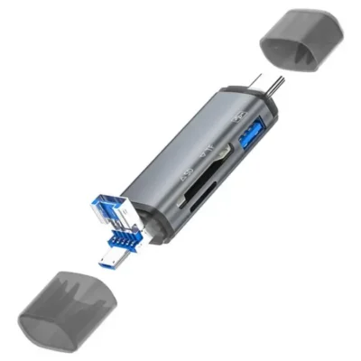 ADS-307 Data Transfer OTG Adapter USB / Type-C / Micro Plug SD TF Card U-Disk Reader SYA0026435