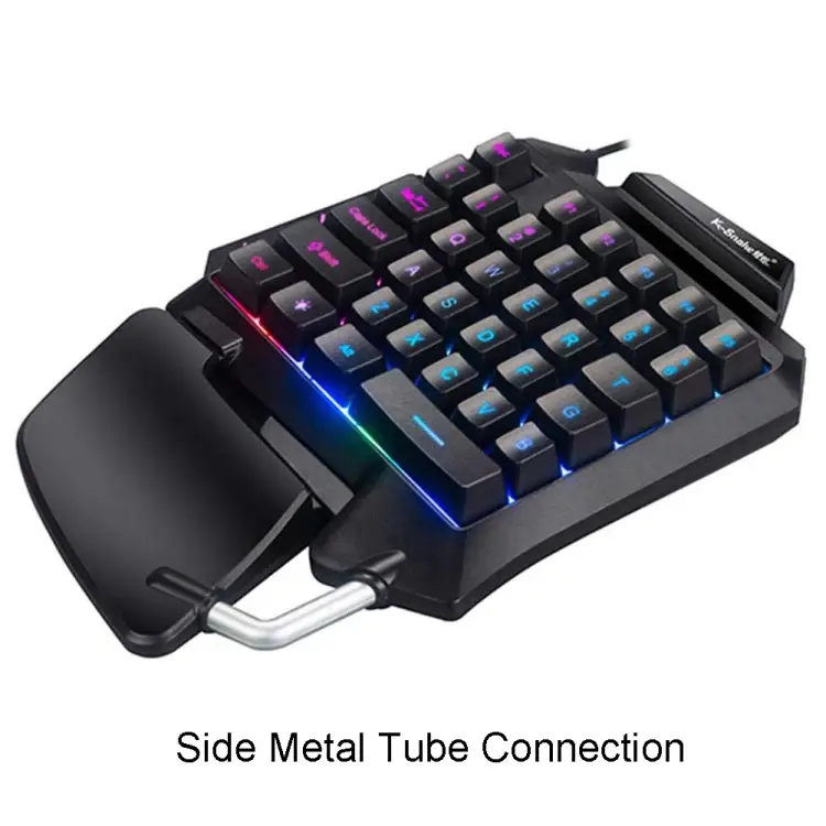 +კლავიატურა K-Snake G92 Single Small Keyboard Mobile Games Luminous Robotic Machine Sensory Game Keyboard(Black) TBD0604009001A