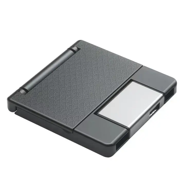 ბარათების წამკითხავის კომპლექტი Garmade 7 in 1 OTG SD Card Reader USB Type-C Adapter TF SD SIM PIN Storage Box(Black) TBD0604390401A