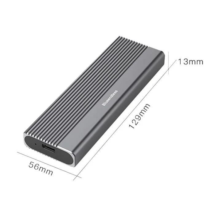 დისკის ყუთი Blueendless 2818SN M.2 Nvme / Sata Dual-protocol Mobile Hard Disk Box with 2-in-1 Cable