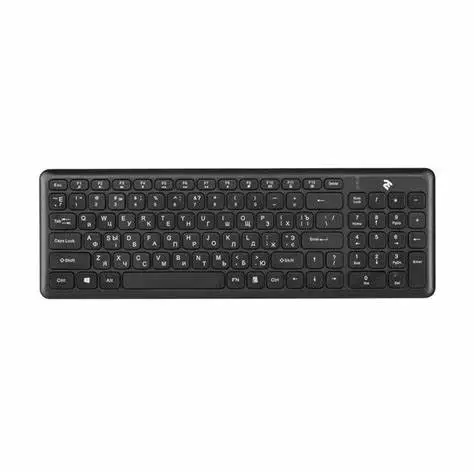 +კლავიატურა usb უსადენო 2E Keyboard KS230 Slim WL Black