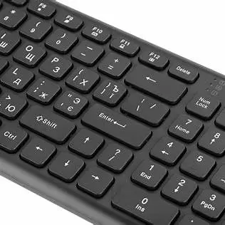 +კლავიატურა usb უსადენო 2E Keyboard KS230 Slim WL Black