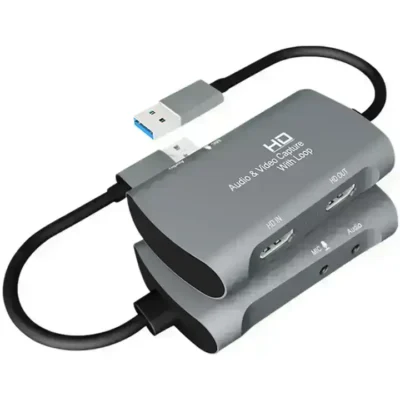 კაბელ გადამყვანი TT8428 Z30 HDMI Female + Mic to HDMI Female + Audio + USB 2.0 Video Capture Box