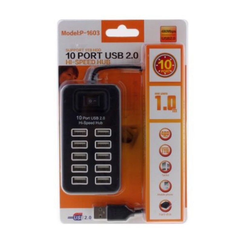 A.HUB 10 PORT P-1603