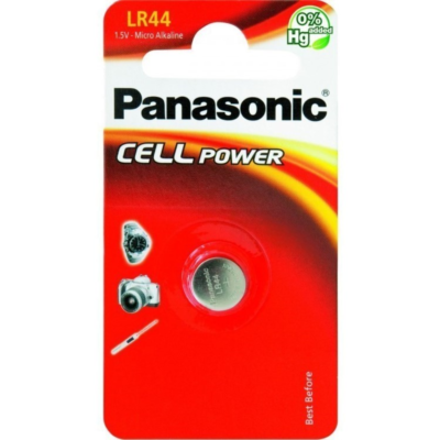 ელემენტი LR44 AG13 1BL PANASONIC LR44 / A76 BAT