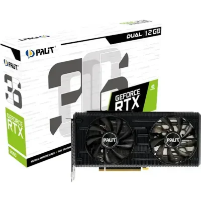--3ვიდეო დაფა NE63060019K9-190AD Palit RTX3060 DUAL 12G GDDR6 192bit 3-DP HDMI NE63060019K9-190AD