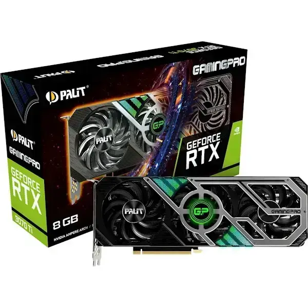NED307T019P2-1046A PALIT RTX3070Ti GAMINGPRO 8GB GDDR6X 256bit 3-DP HDMI