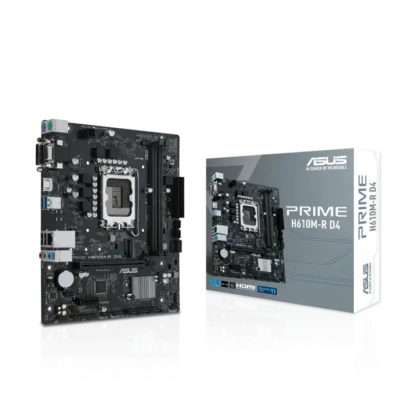 9დედა დაფა: Asus PRIME H610M-R D4-SI 2DDR4 LGA1700 - 90MB1B40-M0ECY0