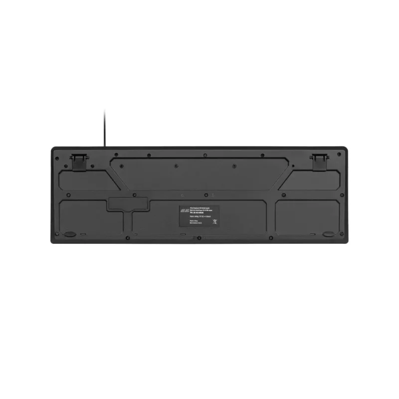 კლავიატურა სადენიანი 2E Keyboard membrane KS108 104key, USB-A, black